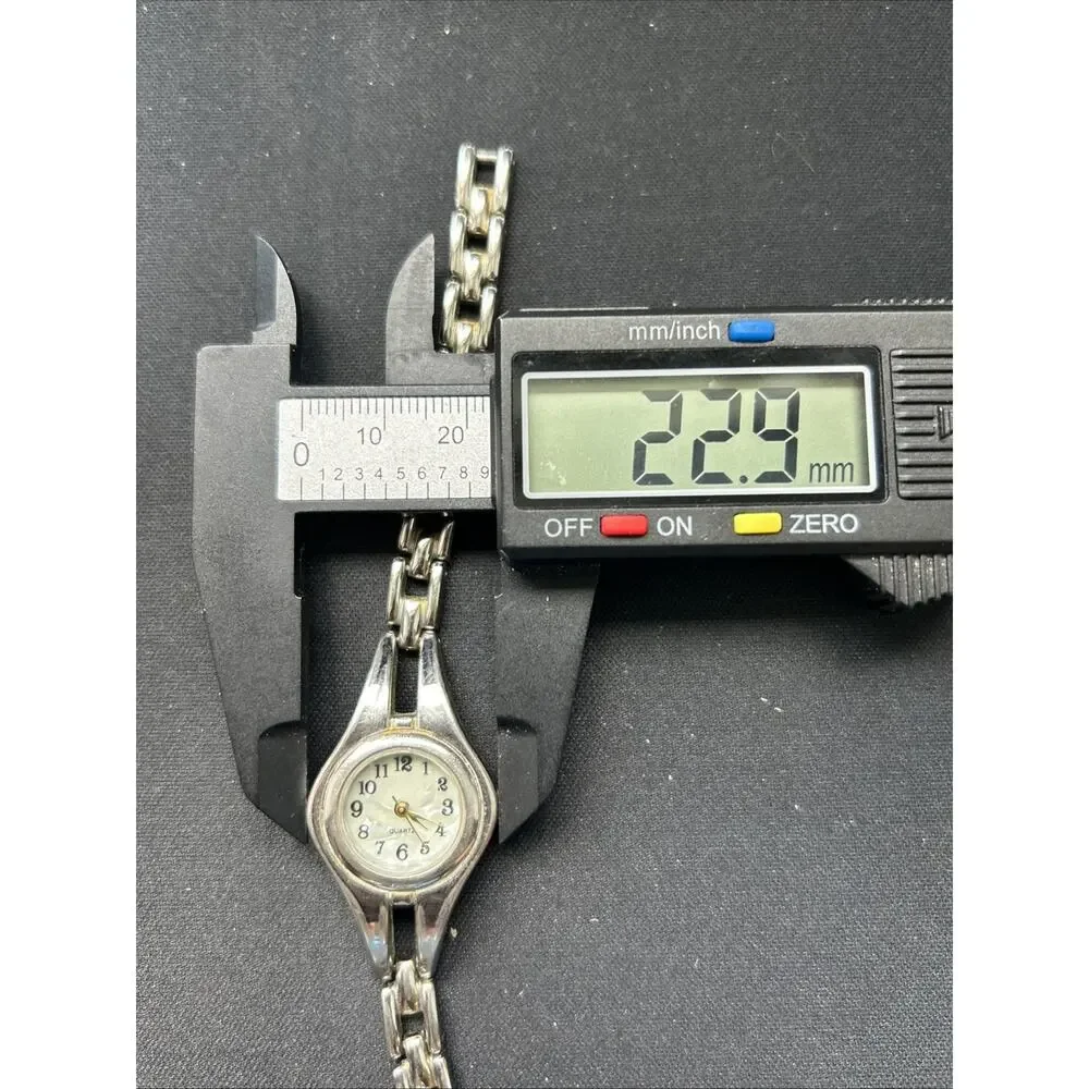 Silver Tone Pearlized Dial Women’s Quartz Watch